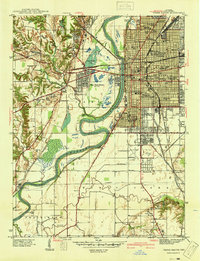 Terre Haute 1941 topographic map thumbnail
