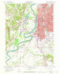 Terre Haute 1958 topographic map thumbnail