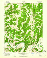 Tunnelton 1958 topographic map thumbnail