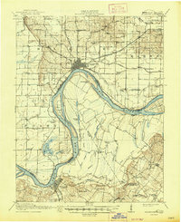 Uniontown 1917 topographic map thumbnail