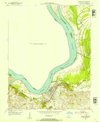 Uniontown 1952 topographic map thumbnail