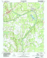 Cedar Creek 1986 topographic map thumbnail