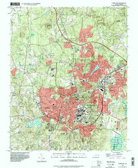 Chapel Hill 1993 topographic map thumbnail
