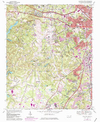 Charlotte West 1968 topographic map thumbnail