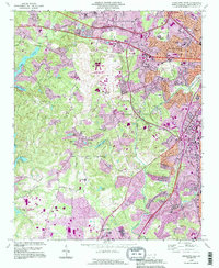 Charlotte West 1993 topographic map thumbnail