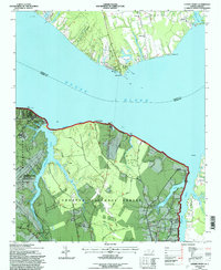 Cherry Point 1994 topographic map thumbnail