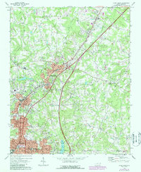 China Grove 1970 topographic map thumbnail