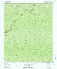 Clingmans Dome 1964 topographic map thumbnail