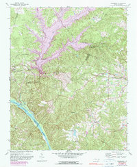 Cokesbury 1974 topographic map thumbnail