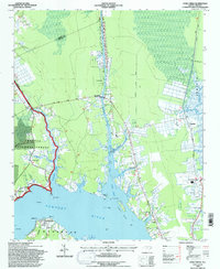 Core Creek 1994 topographic map thumbnail