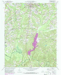 Creedmoor 1974 topographic map thumbnail