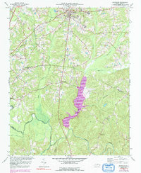 Creedmoor 1974 topographic map thumbnail