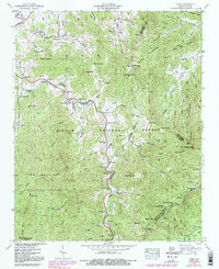 Cruso 1941 topographic map thumbnail