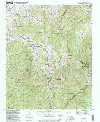 Cruso 1997 topographic map thumbnail