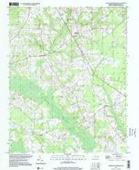 Dawson Crossroads 1997 topographic map thumbnail