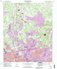 Derita 1993 topographic map thumbnail