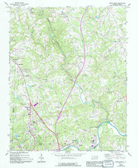 Elkin North 1971 topographic map thumbnail