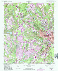 Fayetteville 1957 topographic map thumbnail
