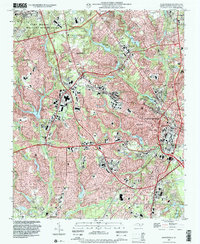 Fayetteville 1997 topographic map thumbnail