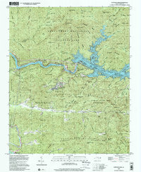 Fontana Dam 2000 topographic map thumbnail
