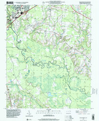 Four Oaks NE 1997 topographic map thumbnail