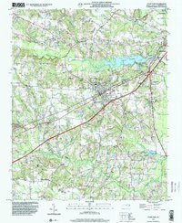 Four Oaks 1997 topographic map thumbnail
