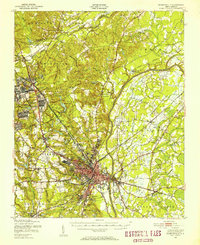Fayetteville 1948 topographic map thumbnail