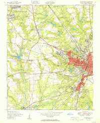 Fayetteville 1950 topographic map thumbnail