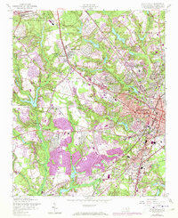 Fayetteville 1957 topographic map thumbnail