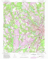 Fayetteville 1957 topographic map thumbnail