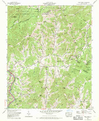 Fines Creek 1967 topographic map thumbnail