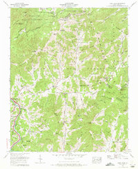 Fines Creek 1967 topographic map thumbnail