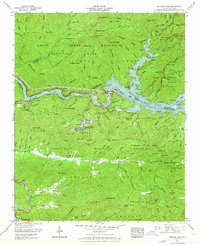 Fontana Dam 1961 topographic map thumbnail