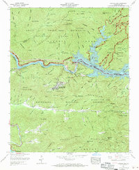 Fontana Dam 1961 topographic map thumbnail
