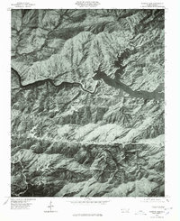 Fontana Dam 1976 topographic map thumbnail