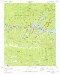 Fontana Dam 1961 topographic map thumbnail