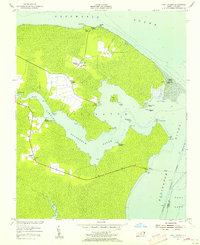 Fort Landing 1953 topographic map thumbnail