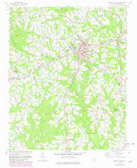 Fuquay-Varina 1974 topographic map thumbnail