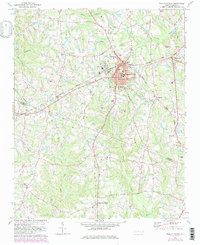 Fuquay-Varina 1974 topographic map thumbnail