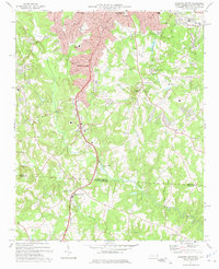 Gastonia South 1973 topographic map thumbnail