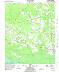 Gatesville 1981 topographic map thumbnail