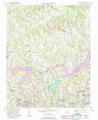 Lake Brandt 1951 topographic map thumbnail