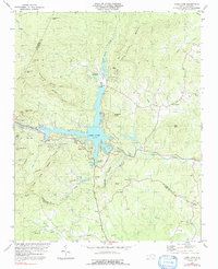 Lake Lure 1982 topographic map thumbnail