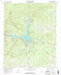 Lake Lure 1982 topographic map thumbnail