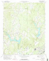 Lake Michie 1977 topographic map thumbnail
