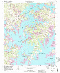 Lake Norman North 1993 topographic map thumbnail