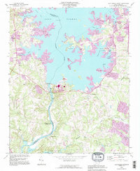 Lake Norman South 1993 topographic map thumbnail