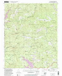 Lake Toxaway 1997 topographic map thumbnail