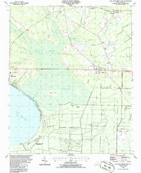 Lake Waccamaw East 1986 topographic map thumbnail