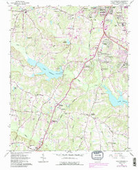 Lake Wheeler 1964 topographic map thumbnail